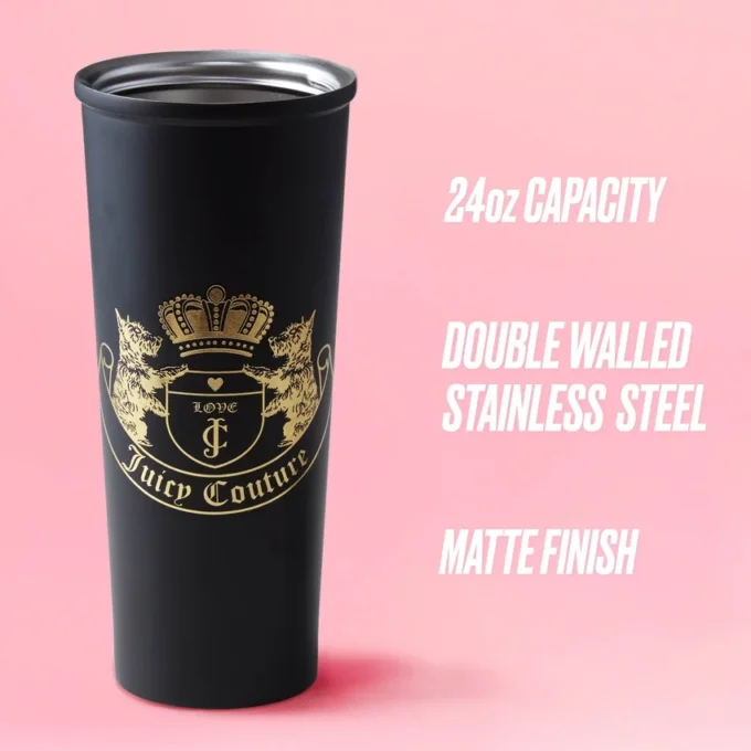 Couture Hydration Stainless Steel Tumbler Cup 6-Piece Set Couture Hydration Stainless Steel Tumbler Cup 6-Piece Set