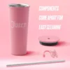 Couture Hydration Stainless Steel Tumbler Cup 6-Piece Set Couture Hydration Stainless Steel Tumbler Cup 6-Piece Set