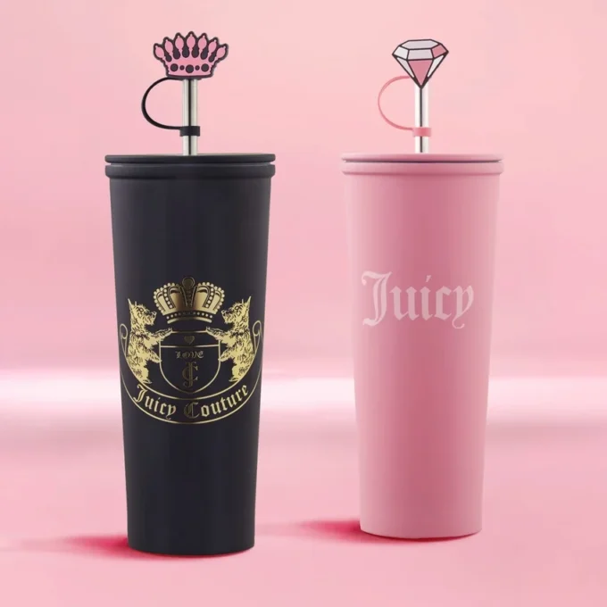 Couture Hydration Stainless Steel Tumbler Cup 6-Piece Set Couture Hydration Stainless Steel Tumbler Cup 6-Piece Set