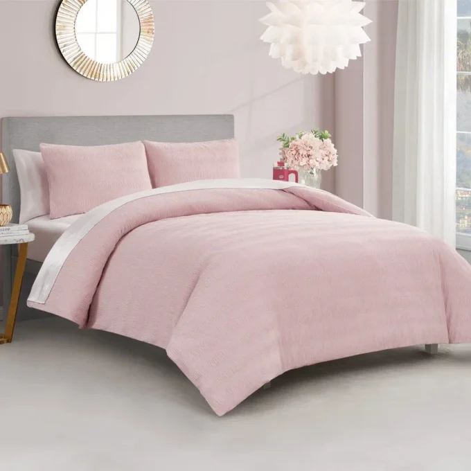 Crinkle Velvet Comforter Set Crinkle Velvet Comforter Set