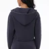 Cropped Fleece Hoodie with Side Bling Cropped Fleece Hoodie with Side Bling