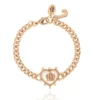 Crown Heart Charm Chain Bracelet Crown Heart Charm Chain Bracelet