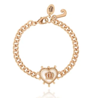 Crown Heart Charm Chain Bracelet Crown Heart Charm Chain Bracelet