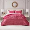 Crushed Velvet Comforter Set Crushed Velvet Comforter Set