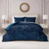 Crushed Velvet Comforter Set Crushed Velvet Comforter Set