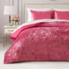 Crushed Velvet Comforter Set Crushed Velvet Comforter Set
