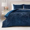 Crushed Velvet Comforter Set Crushed Velvet Comforter Set