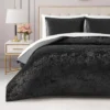 Crushed Velvet Comforter Set Crushed Velvet Comforter Set