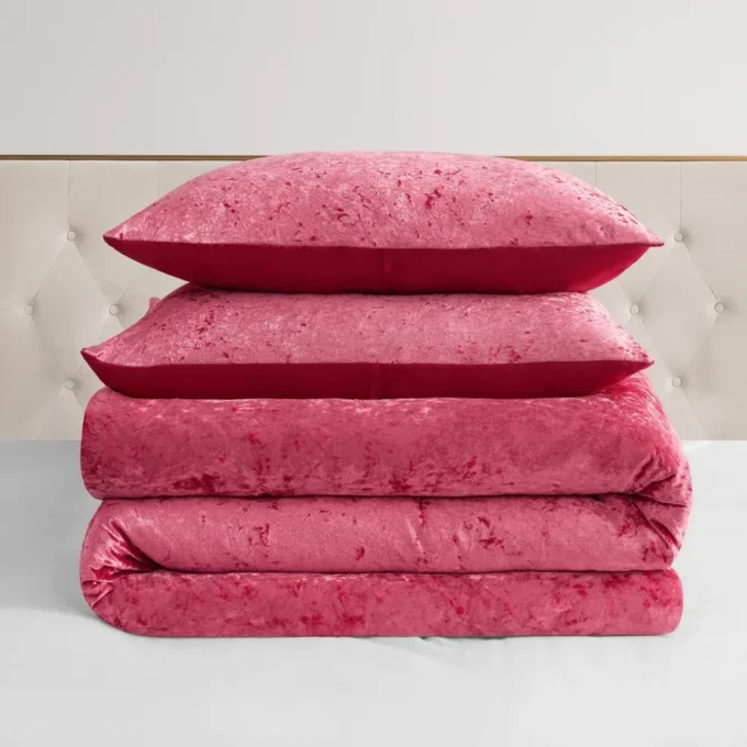 Crushed Velvet Comforter Set Crushed Velvet Comforter Set