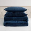 Crushed Velvet Comforter Set Crushed Velvet Comforter Set