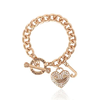 Crystal Heart Charm Toggle Bracelet Crystal Heart Charm Toggle Bracelet