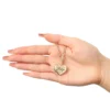 Crystal Heart Locket Pendant Necklace Crystal Heart Locket Pendant Necklace