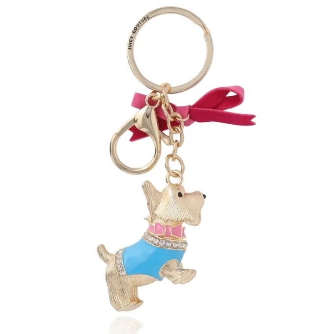 Crystal Scottie Dog Keychain Bag Charm Crystal Scottie Dog Keychain Bag Charm