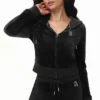 Custom Initial Og Big Bling Velour Hoodie Custom Initial Og Big Bling Velour Hoodie