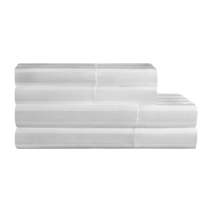 Damask Stripe Satin Sheet Set Damask Stripe Satin Sheet Set