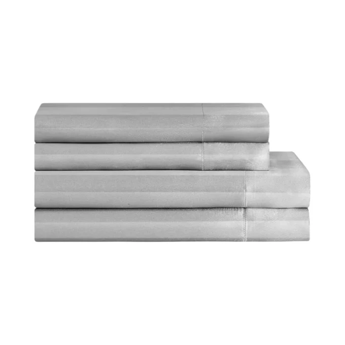 Damask Stripe Satin Sheet Set Damask Stripe Satin Sheet Set