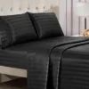 Damask Stripe Satin Sheet Set Damask Stripe Satin Sheet Set