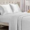 Damask Stripe Satin Sheet Set Damask Stripe Satin Sheet Set
