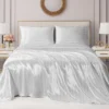 Damask Stripe Satin Sheet Set Damask Stripe Satin Sheet Set