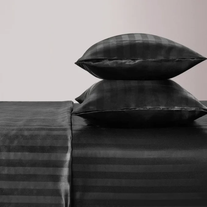 Damask Stripe Satin Sheet Set Damask Stripe Satin Sheet Set