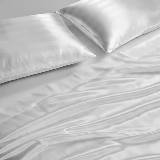 Damask Stripe Satin Sheet Set Damask Stripe Satin Sheet Set
