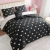 Diamond Hearts Black Comforter Bed in a Bag Bedding Set Diamond Hearts Black Comforter Bed in a Bag Bedding Set