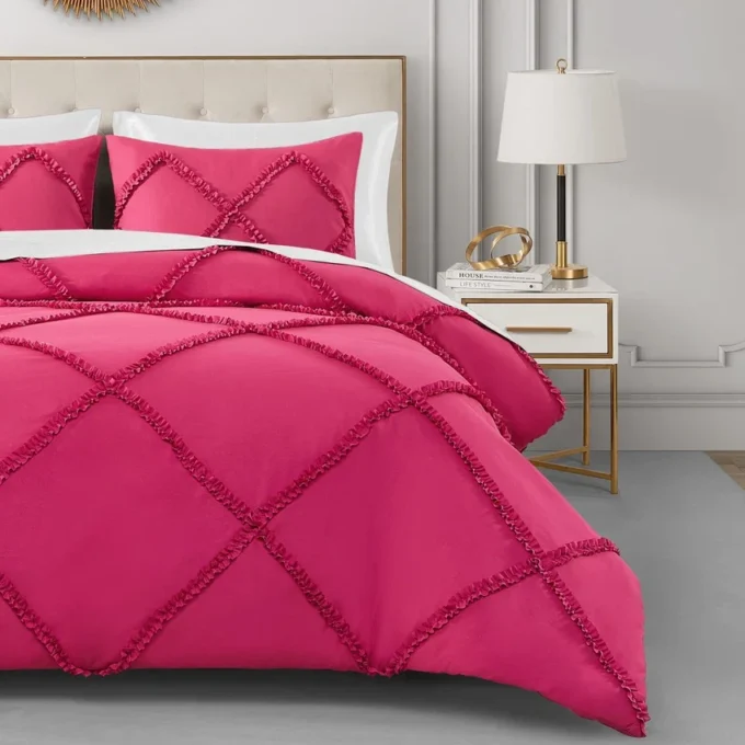 Diamond Ruffle Comforter Set Diamond Ruffle Comforter Set