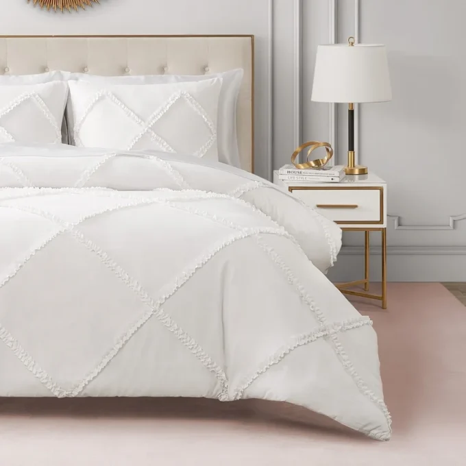 Diamond Ruffle Comforter Set Diamond Ruffle Comforter Set