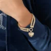 Double Chain Heart Padlock Bracelet Double Chain Heart Padlock Bracelet