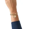 Double Chain Heart Padlock Bracelet Double Chain Heart Padlock Bracelet