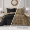 Embossed Leopard Reversible Comforter Set Embossed Leopard Reversible Comforter Set