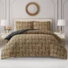 Embossed Leopard Reversible Comforter Set Embossed Leopard Reversible Comforter Set
