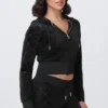 Embossed Velour Corset Hoodie Embossed Velour Corset Hoodie