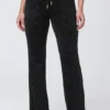 Embossed Velour Track Pants