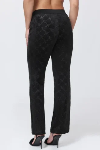 Embossed Velour Track Pants