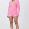 Embroidered Tipped Sweater Cardigan Embroidered Tipped Sweater Cardigan