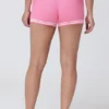 Embroidered Tipped Sweater Shorts Embroidered Tipped Sweater Shorts
