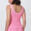 Embroidered Tipped Tank Top Embroidered Tipped Tank Top
