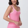 Embroidered Tipped Tank Top Embroidered Tipped Tank Top