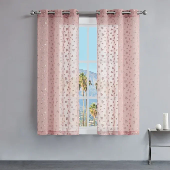 Ethel Embellished Sheer Curtains Ethel Embellished Sheer Curtains