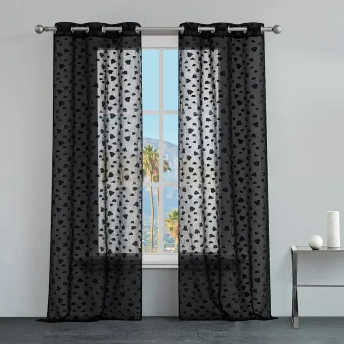 Ethel Embellished Sheer Curtains Ethel Embellished Sheer Curtains