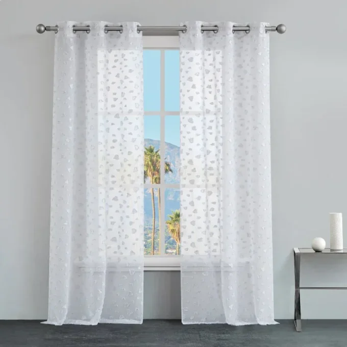 Ethel Embellished Sheer Curtains Ethel Embellished Sheer Curtains