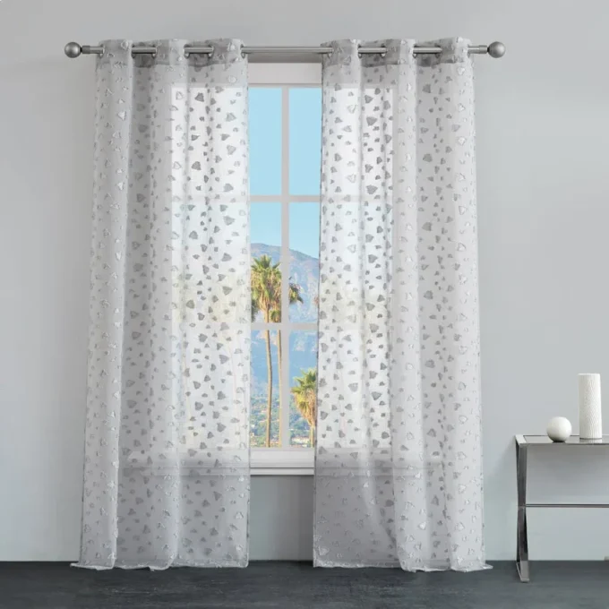 Ethel Embellished Sheer Curtains Ethel Embellished Sheer Curtains