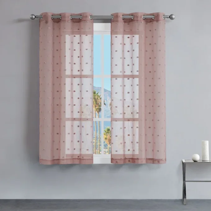 Evelyn Polka Dot Sheer Curtains Evelyn Polka Dot Sheer Curtains