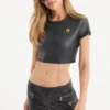 Faux Leather Crop Top Faux Leather Crop Top