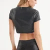 Faux Leather Crop Top Faux Leather Crop Top