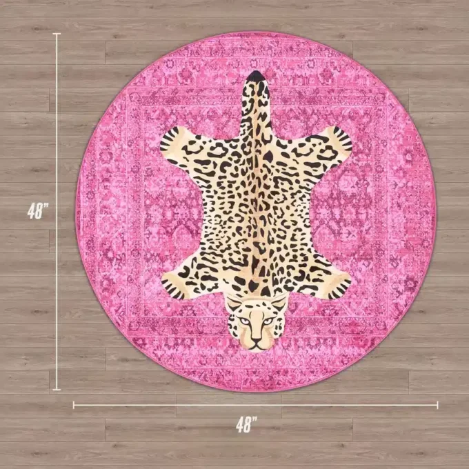 Finely Washable Round Rug Finely Washable Round Rug