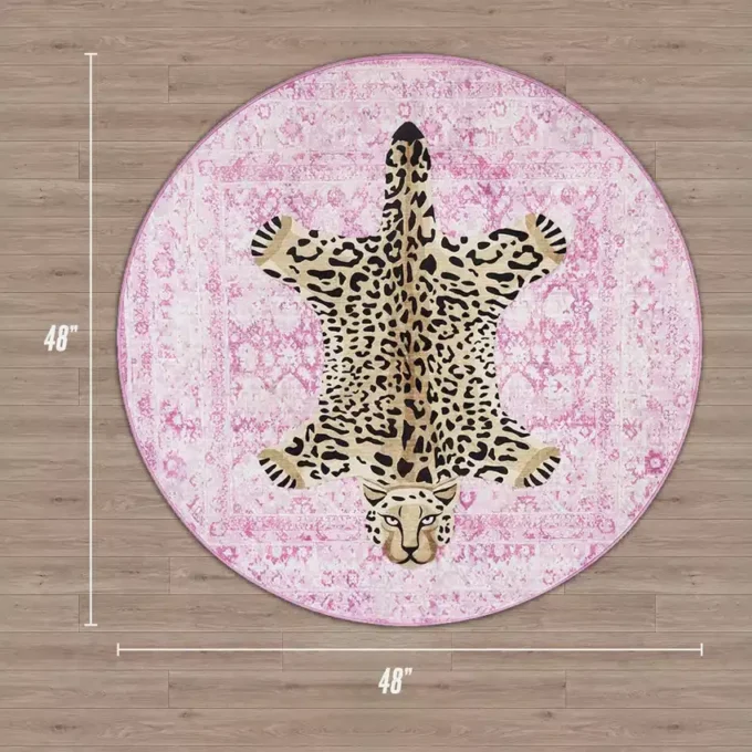 Finely Washable Round Rug Finely Washable Round Rug