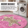 Finely Washable Round Rug Finely Washable Round Rug