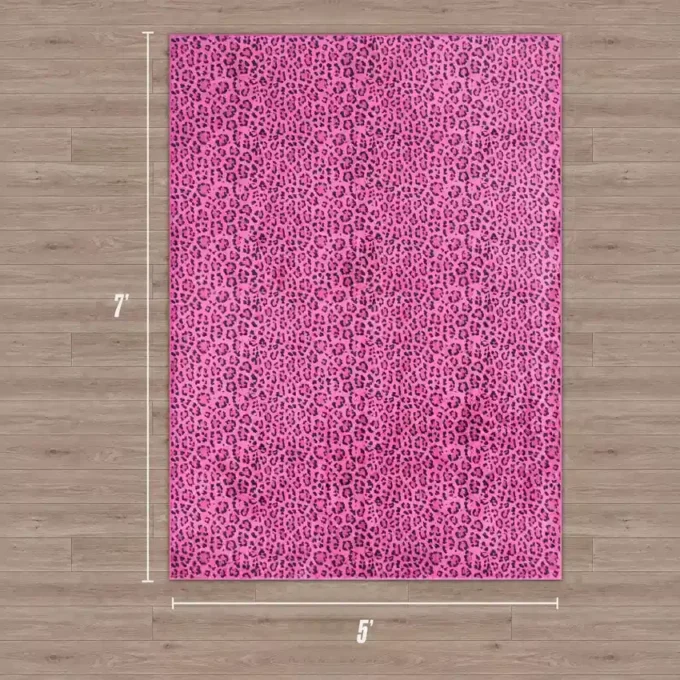 Finely Washable Rug, 5′ X 7′